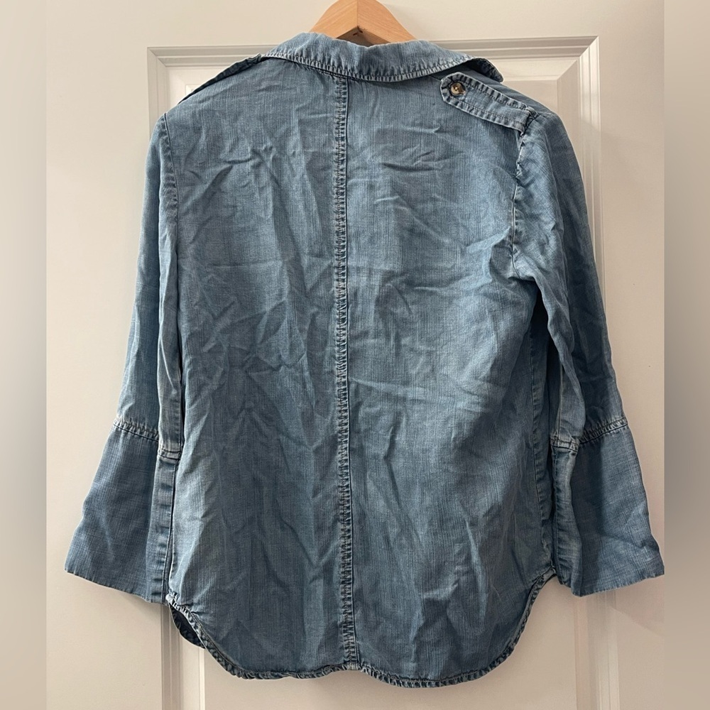 cloth & stone Light Blue Denim Button-Down Shirt - Picture 2 of 5